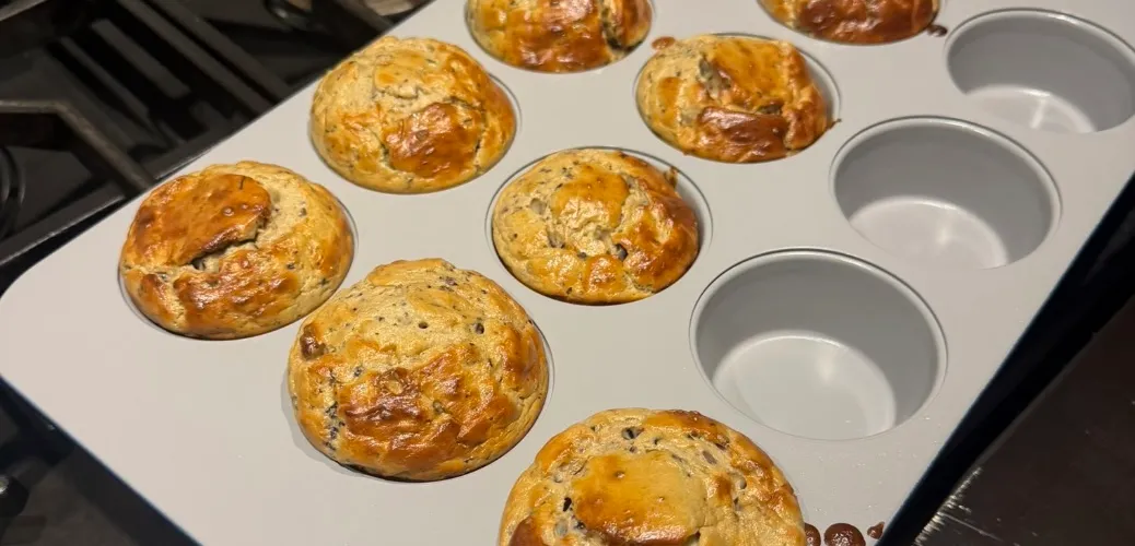 Supersonic Blueberry Banana Muffins
