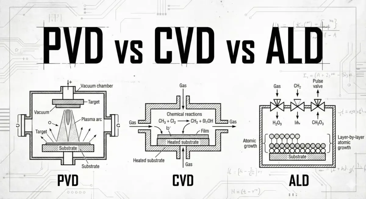 How Semiconductor Deposition (CVD, PVD, ALD) Builds AI Silicon